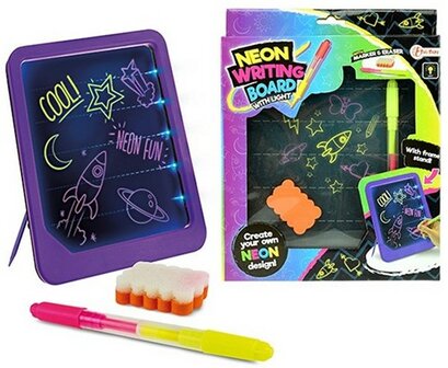 Neon glow schrijfbord